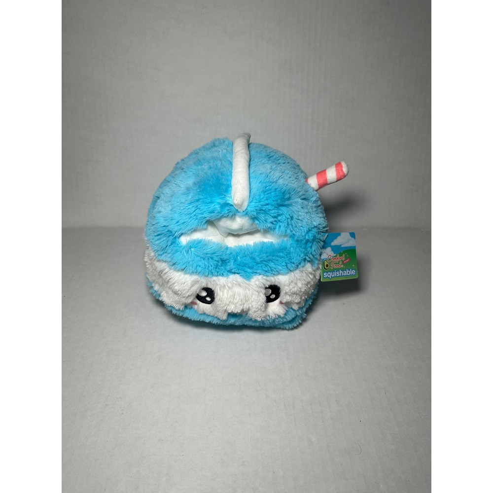 Squishable Comfort Food Mini Milk Carton Blue White Plush 7 Inch Stuffed Toy NWT